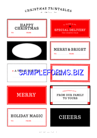 Gift Tag Template 2